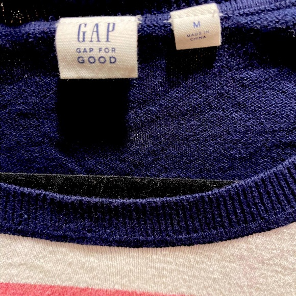 GAP Navy & Pink Stripe Sweater - Picture 4 of 5